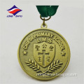 Wholesale cheap custom for Primary School cross olive leaf medal